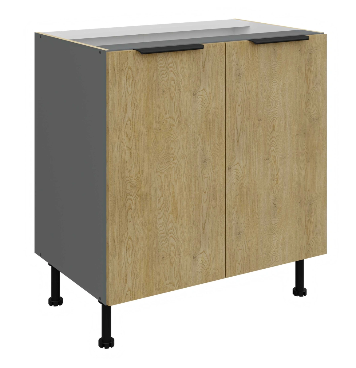 Apatinė spintelė 80 cm Cremona antracito spalvos 80 D 2F BB