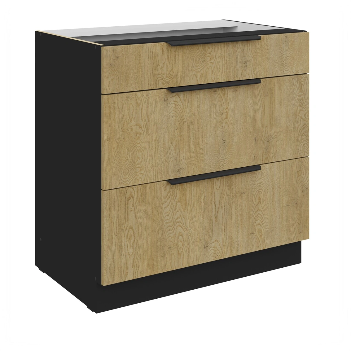 Apatinė spintelė 80 cm su stalčiais Cremona 80 D 3S BB