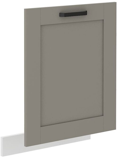 Indaplovės priekinė dalis, 60 cm, dengta panelė, Luna balta/molio pilkumo, ZM 713×596