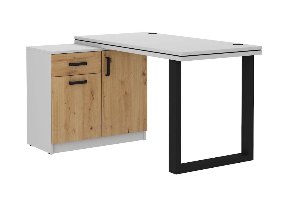 Aukštas rašomasis stalas „Malta“ su komoda, simbolis 140