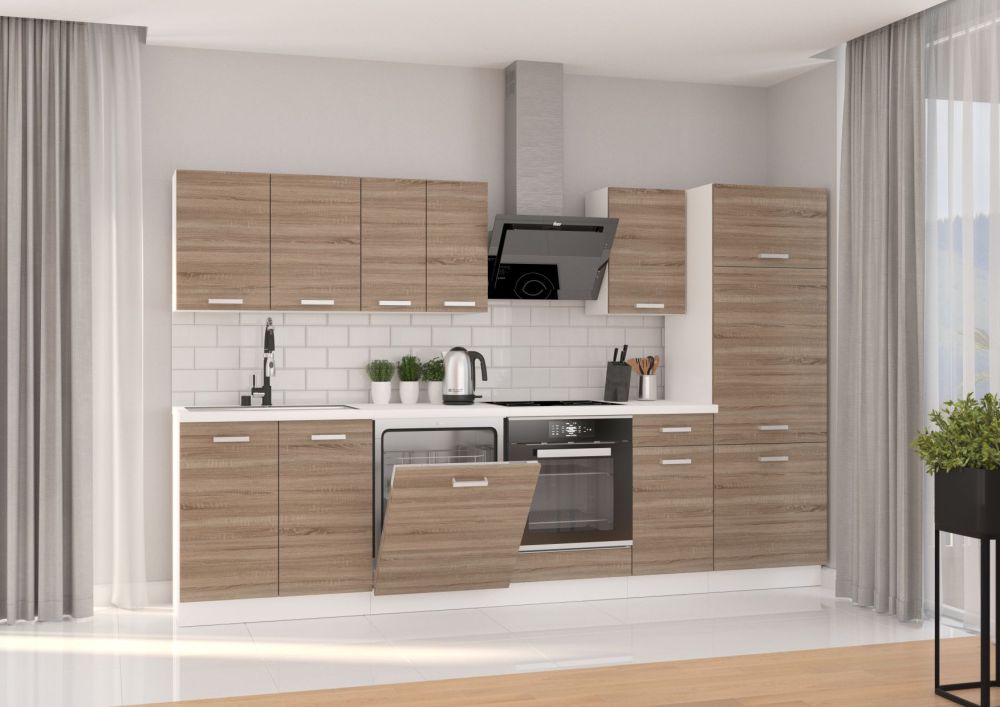 Dave virtuvės komplektas 300 cm su stalviršiais