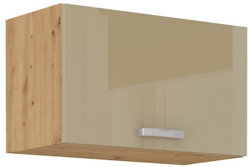 Viršutinė spintelė 60 cm su gartraukiu Artisan cappuccino blizgi 60 GU-36 1F