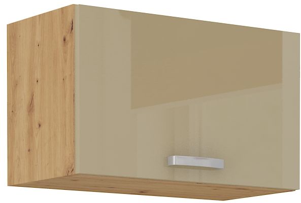 Viršutinė spintelė 60 cm su gartraukiu Artisan cappuccino blizgi 60 GU-36 1F