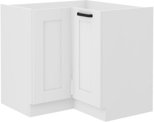 Apatinė kampinė spintelė 90/90 cm Luna balta 90×90 ND 2F BB