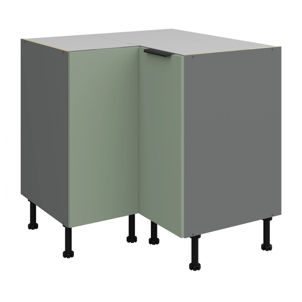 Apatinė kampinė spintelė 90/90 cm Aria 90x90 ND 2F BB