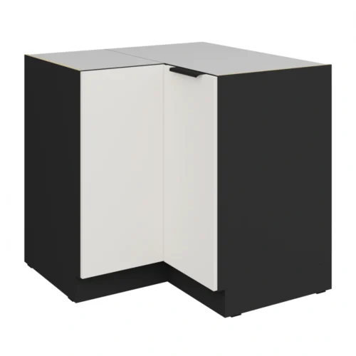 Apatinė kampinė spintelė 90/90 cm Aria 90×90 ND 2F BB cokolis