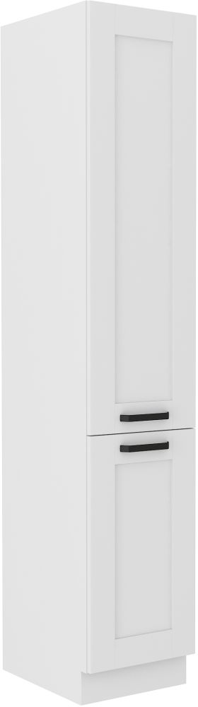 Luna balta 40 cm sandėliuko spintelė su lentynomis DK-210 2F