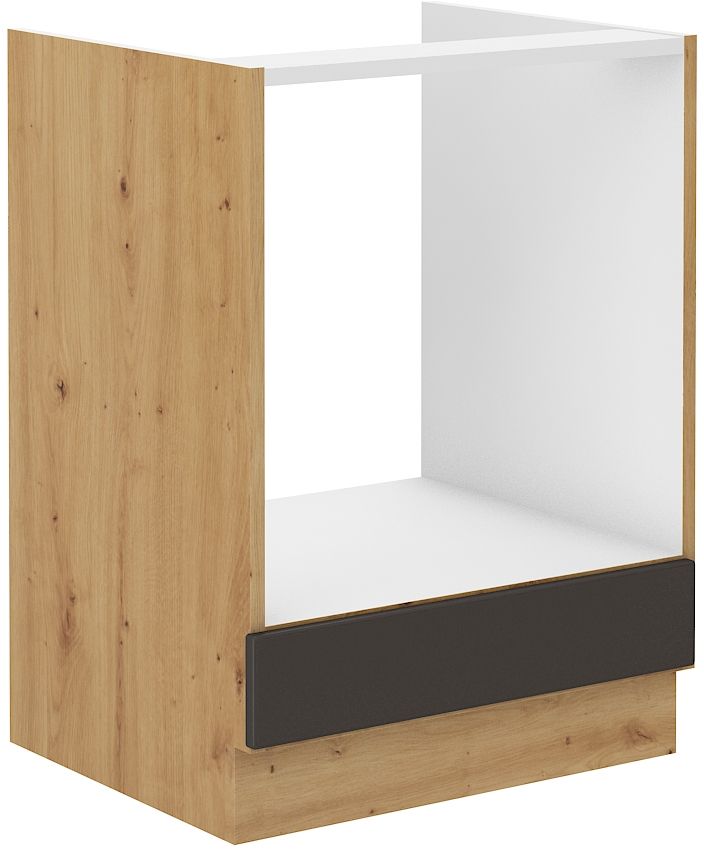 Apatinė spintelė 60 cm Stillo artisan/graphite 60 D dujinė orkaitė BB