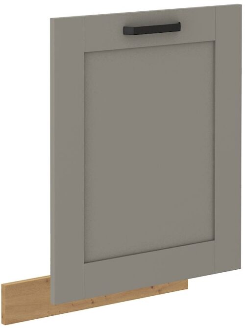 Indaplovės priekinė dalis 60 cm, dengta panelė Luna artisan/molio pilkumo ZM 713×596