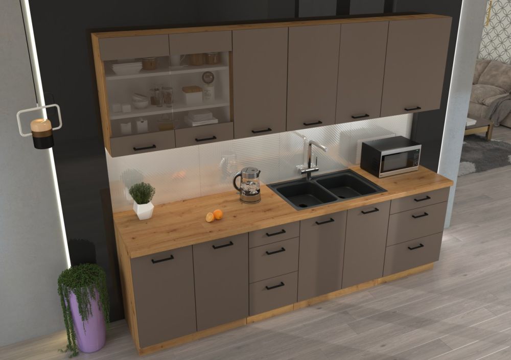 Apatinė kampinė spintelė 90/90 cm Bolonijos 90x90 ND 2F BB — изображение 4