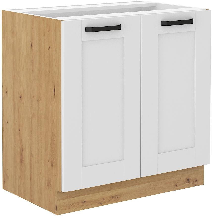 Apatinė spintelė 80 cm Luna balta/artisan 80 D 2F BB