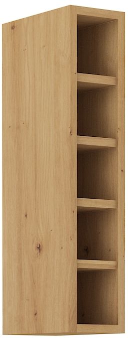 Atvira viršutinė lentyna 15 cm, meniško ąžuolo spalvos, 15 GOTW-72