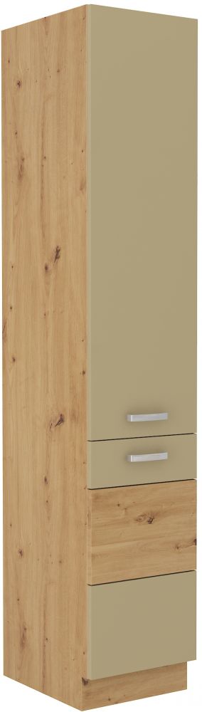 Artisan kapučino blizgi 40 cm sandėliuko spintelė DK-210 2F