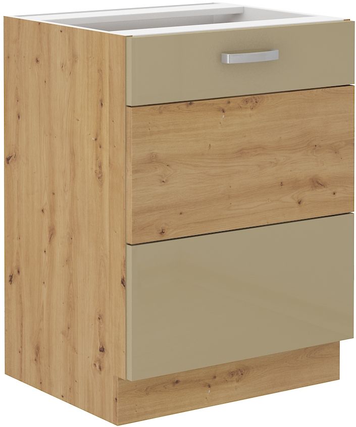 Apatinė spintelė 60 cm Artisan kapučino blizgi 60 D 1F BB