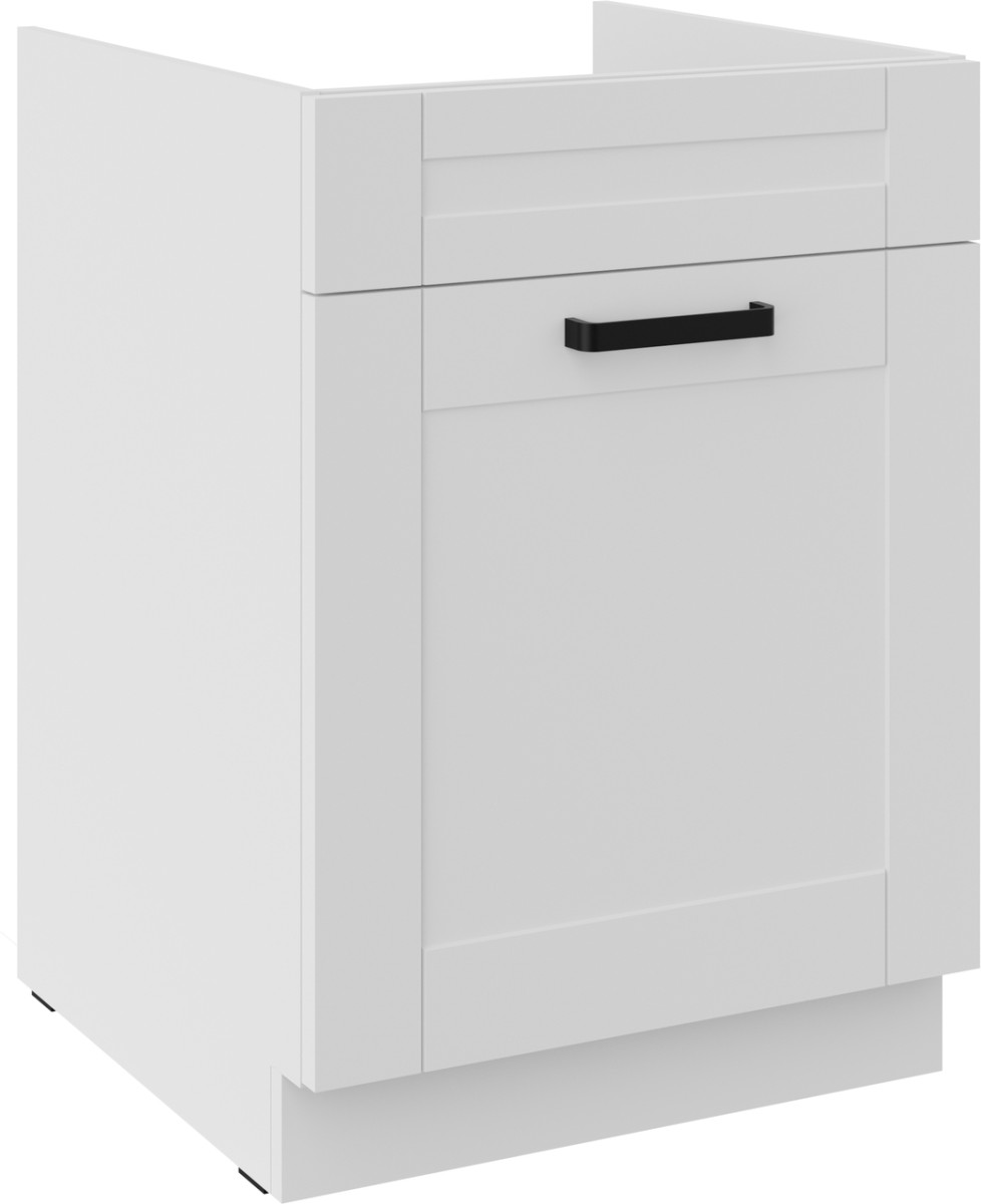 Apatinė spintelė 60 cm, kriauklės stalčius, Luna balta, 60 ZL 1S BB PREMIUM BOX