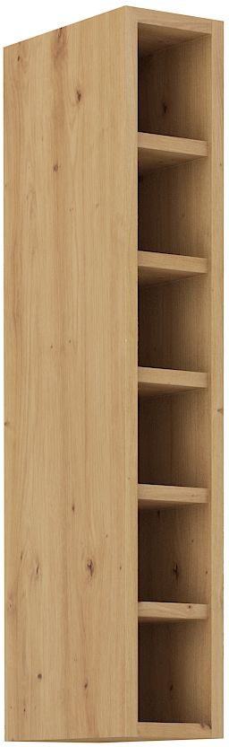 Atvira viršutinė lentyna 15 cm, meniško ąžuolo spalvos, 15 GOTW-90