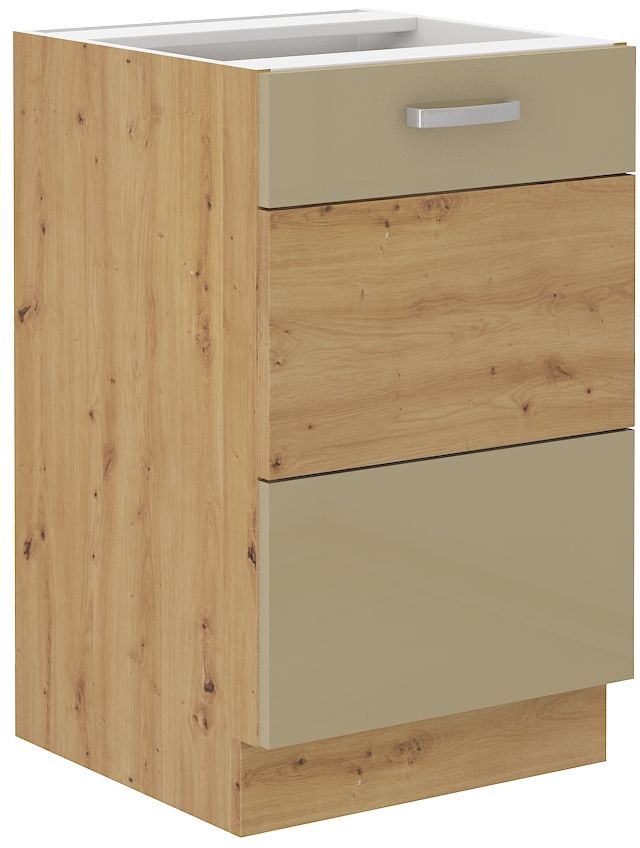 Apatinė spintelė 50 cm Artisan kriauklė kapučino blizgi 50 ZL 1F BB