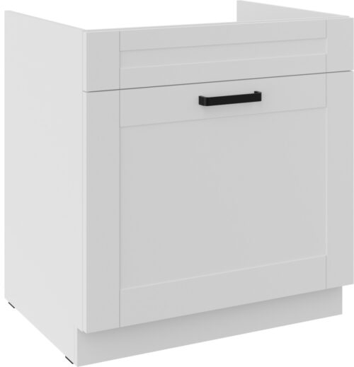 Apatinė spintelė 80 cm, kriauklės stalčius, Luna balta, 80 ZL 1S BB PREMIUM BOX