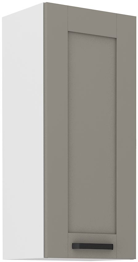 Viršutinė spintelė 40 cm Luna balta/molio pilka 40 G-90 1F