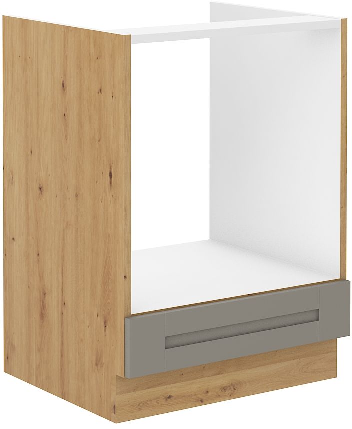 Apatinė spintelė 60 cm Luna artisan/molio pilkumo orkaitė 60 D dujinė BB