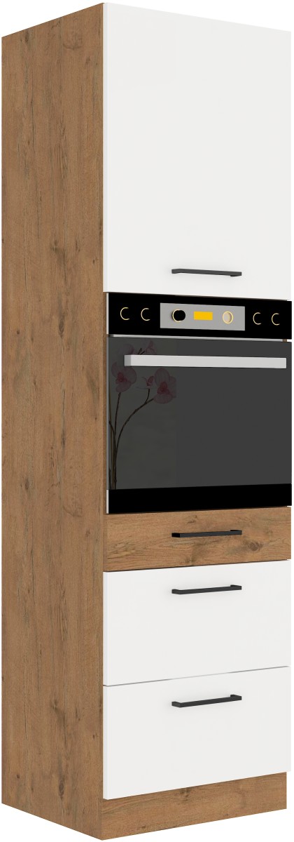 Vigo orkaitės kolonėlės spintelė, balta, blizgi, 60 DPS-210 3S 1F