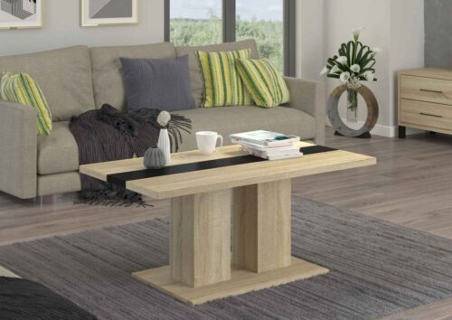 Boston kavos staliukas, Sonoma ąžuolas/matinė juoda