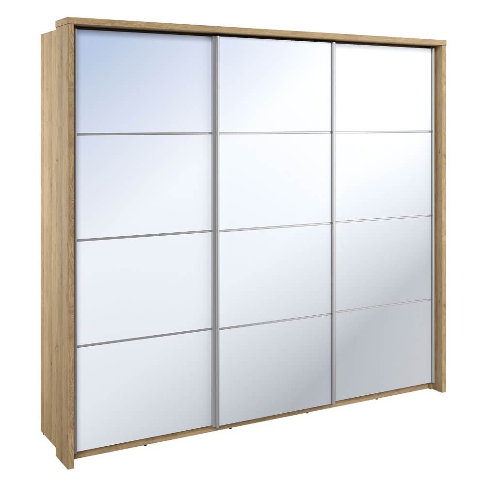 ARTI AR-27 3D stumdoma spinta | 240 cm | Veidrodis, LED apšvietimas | Šetlando ąžuolas