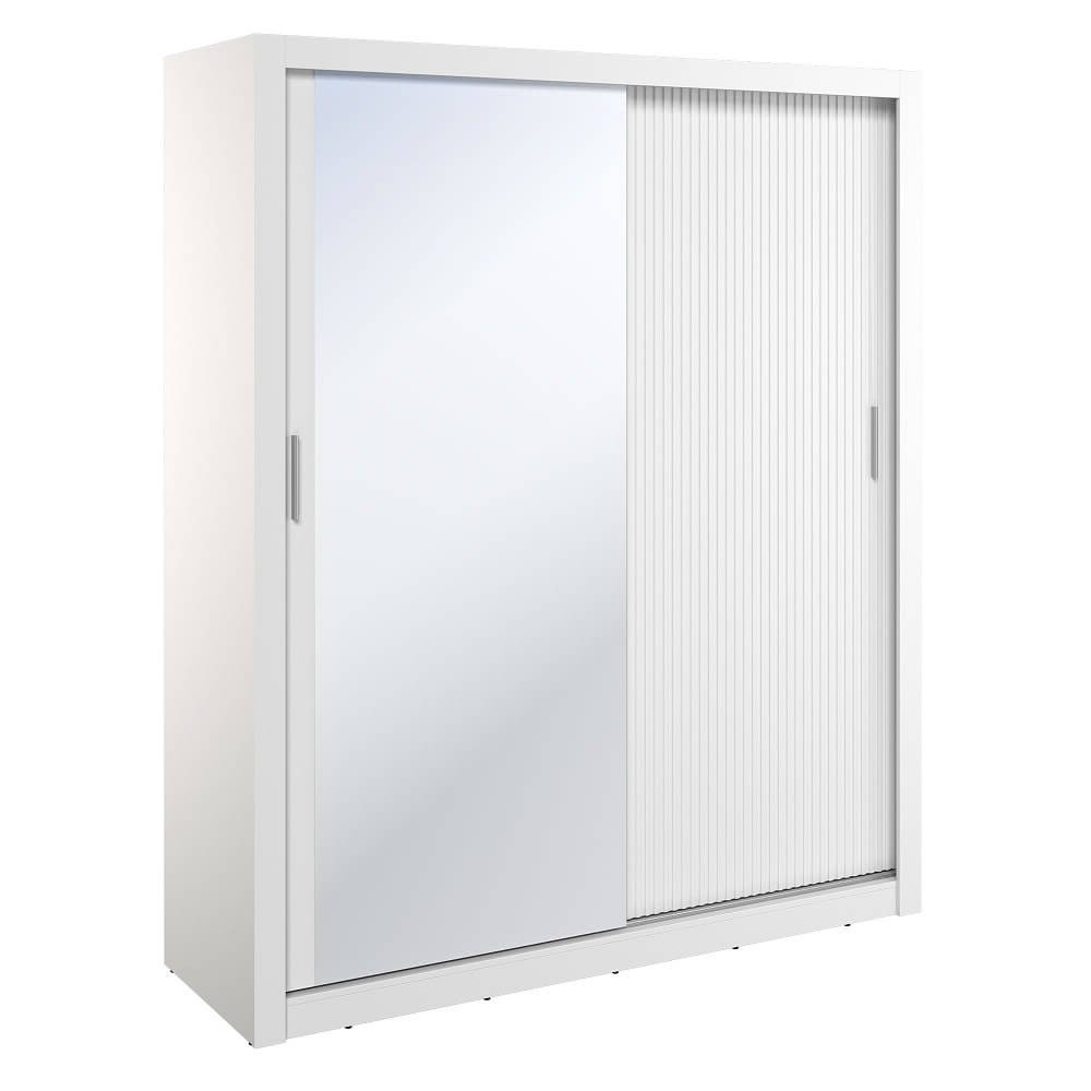 ARTI AR-28 2D stumdoma spinta | 180 cm | Veidrodis, LED apšvietimas | Balta