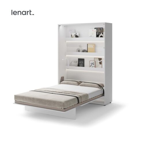 Lenart BED CONCEPT BC-01 vertikali sieninė lova 140 balta