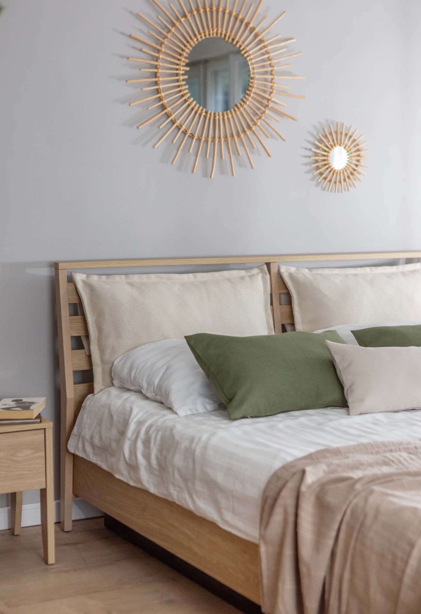 Minkštas lovos galvūgalis COZY CZ-06 lovai 160x200 | 78x42 | Smėlio spalvos - Paveikslėlis 6