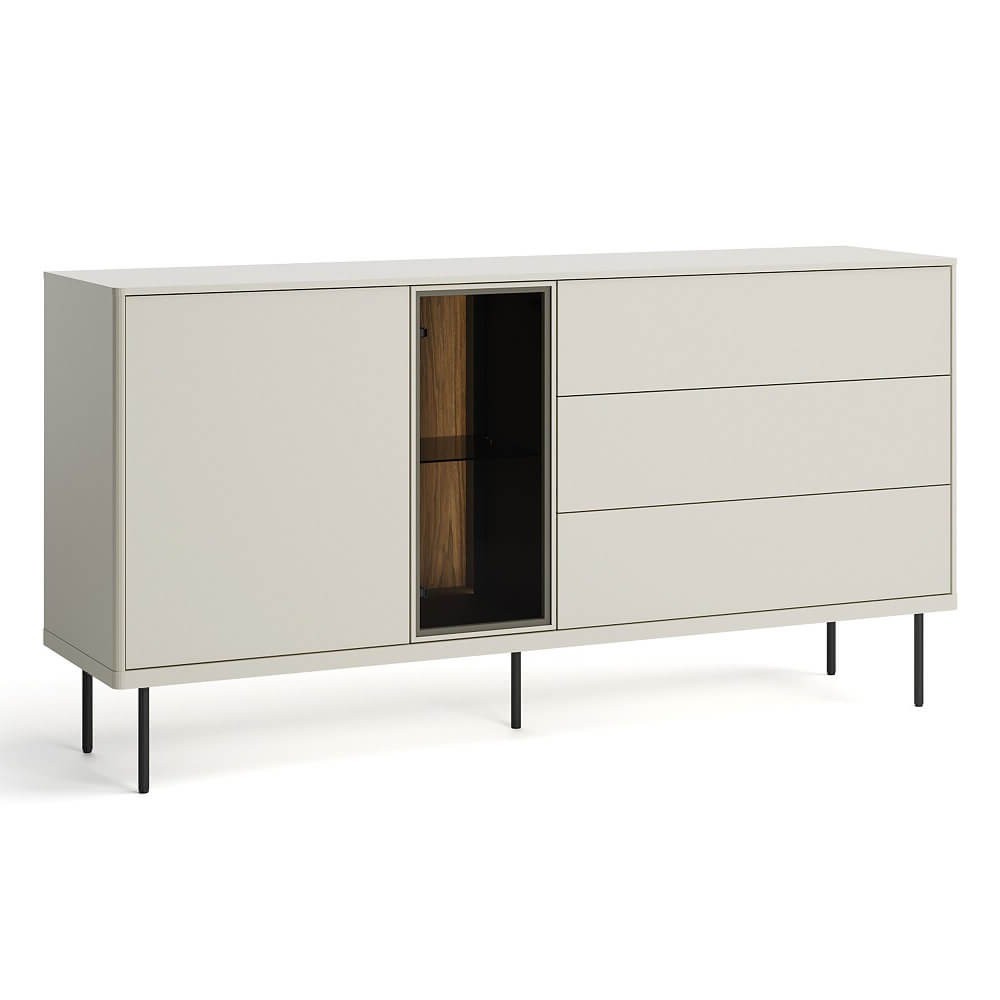 EPIRO EP-04 komoda su apšvietimu | Kašmyro, tamsaus ąžuolo spalvos