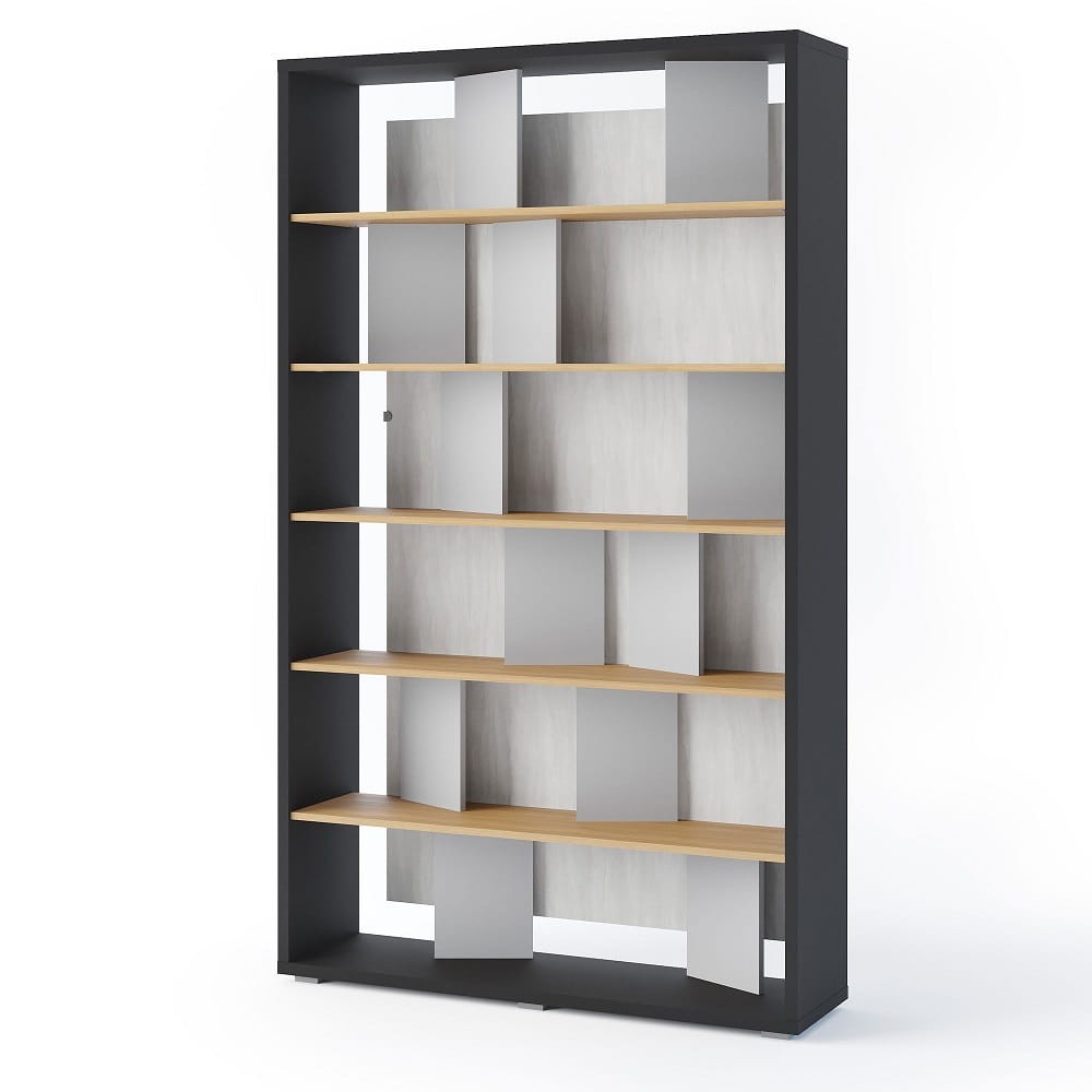 FITT FP-01 lentyna | Grafito, tiesinio ąžuolo, natūralios spalvos, pilkos spalvos