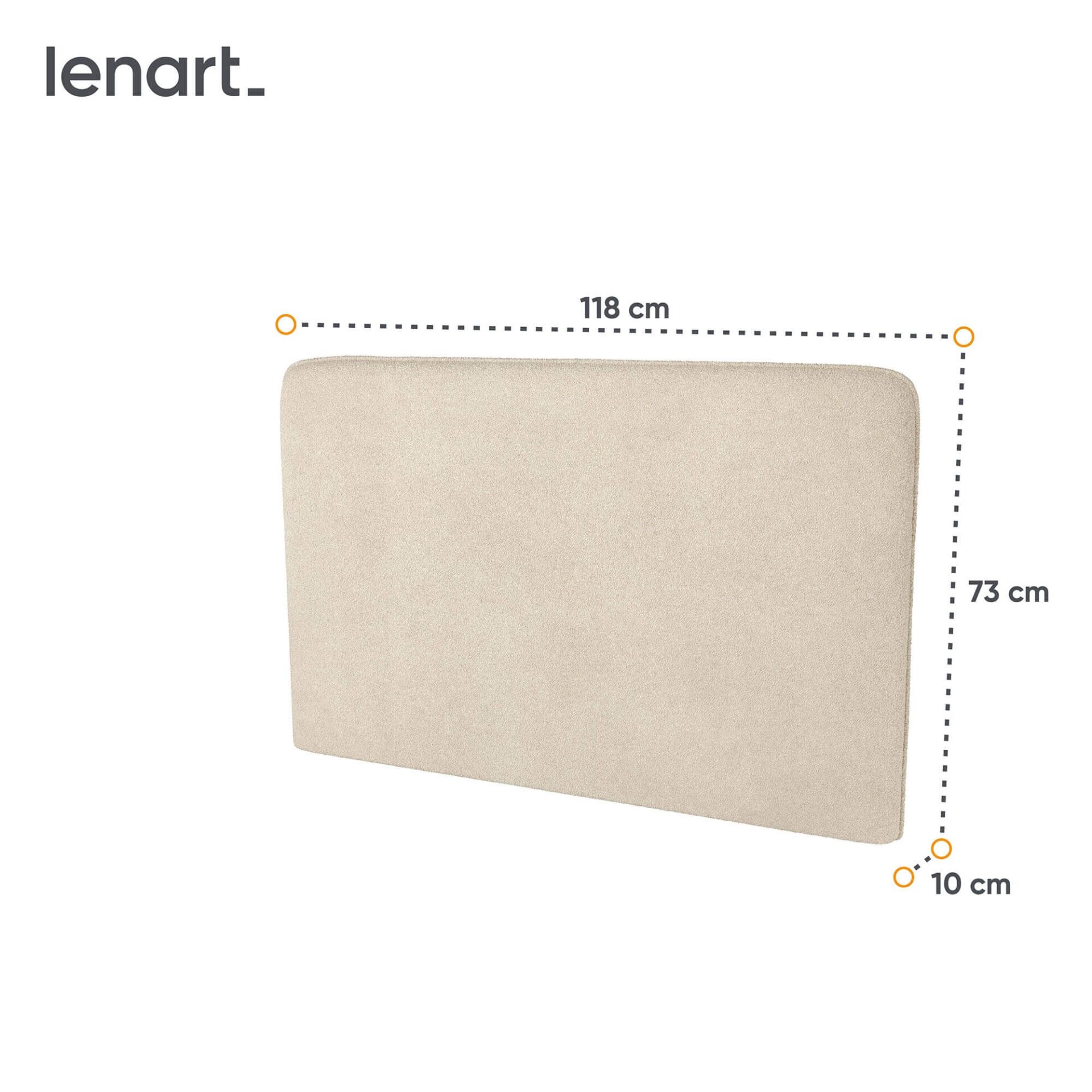 LOVOS KONCEPCIJA BC-32 - minkšta galvos atrama 120, skirta BC-02 - buklė smėlio spalvos - Paveikslėlis 3