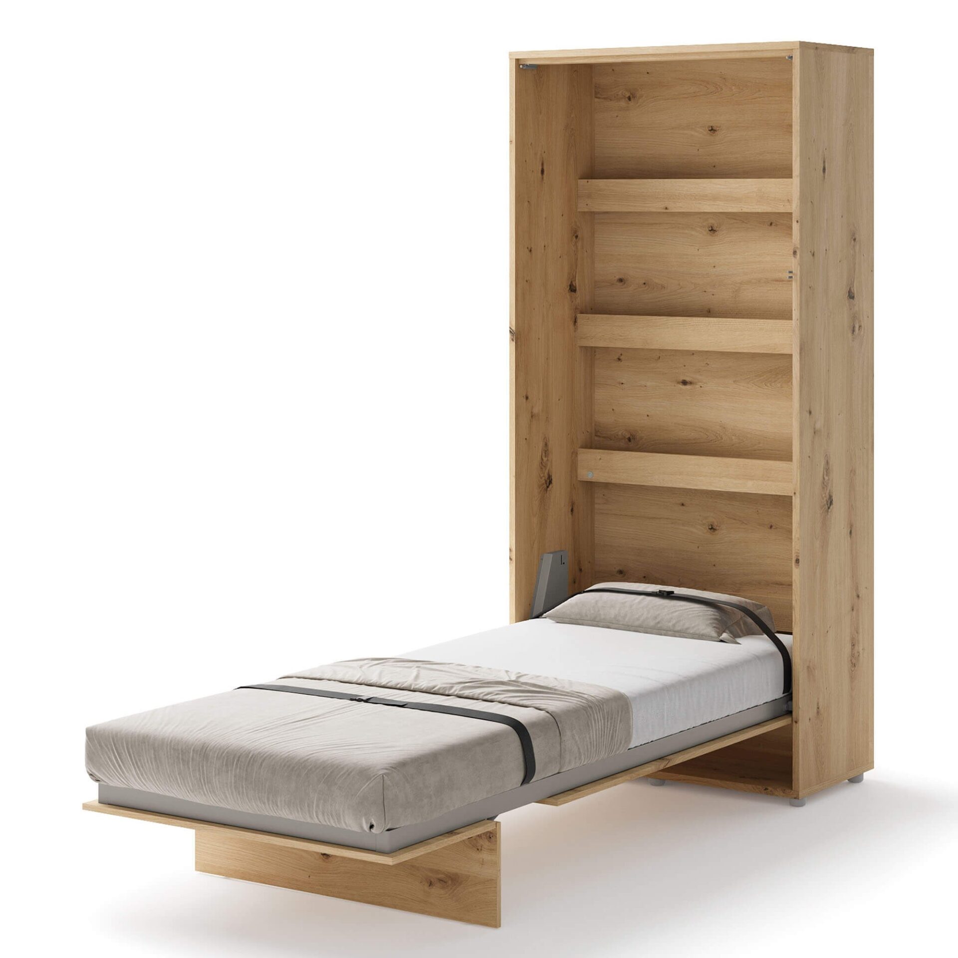 Lovos koncepcija BC-03 - vertikali sieninė lova 90 - ąžuolo imitacija - Paveikslėlis 3