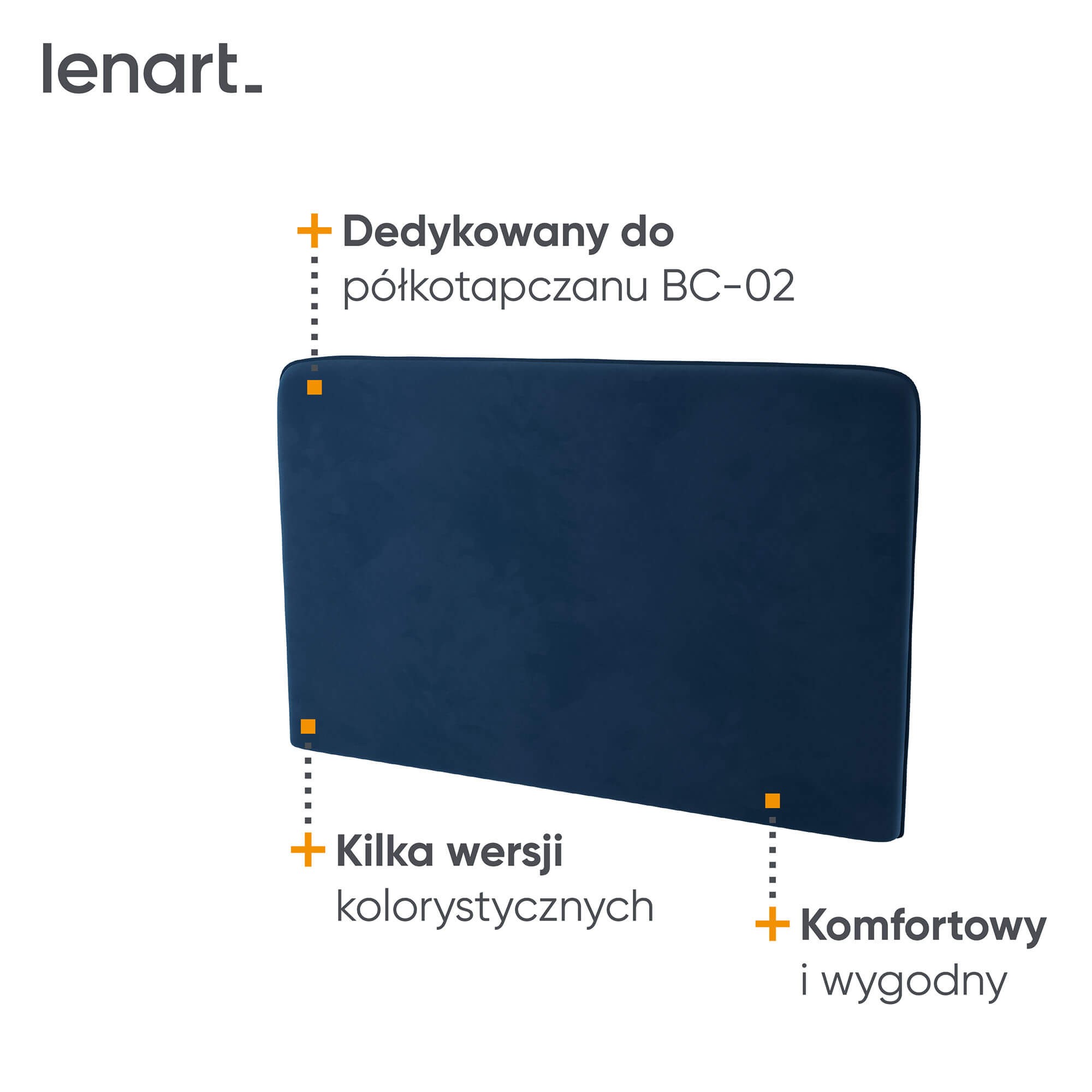 Lovos koncepcija BC-32 - minkšta galvos atrama 120, skirta BC-02 - tamsiai mėlyna — изображение 4