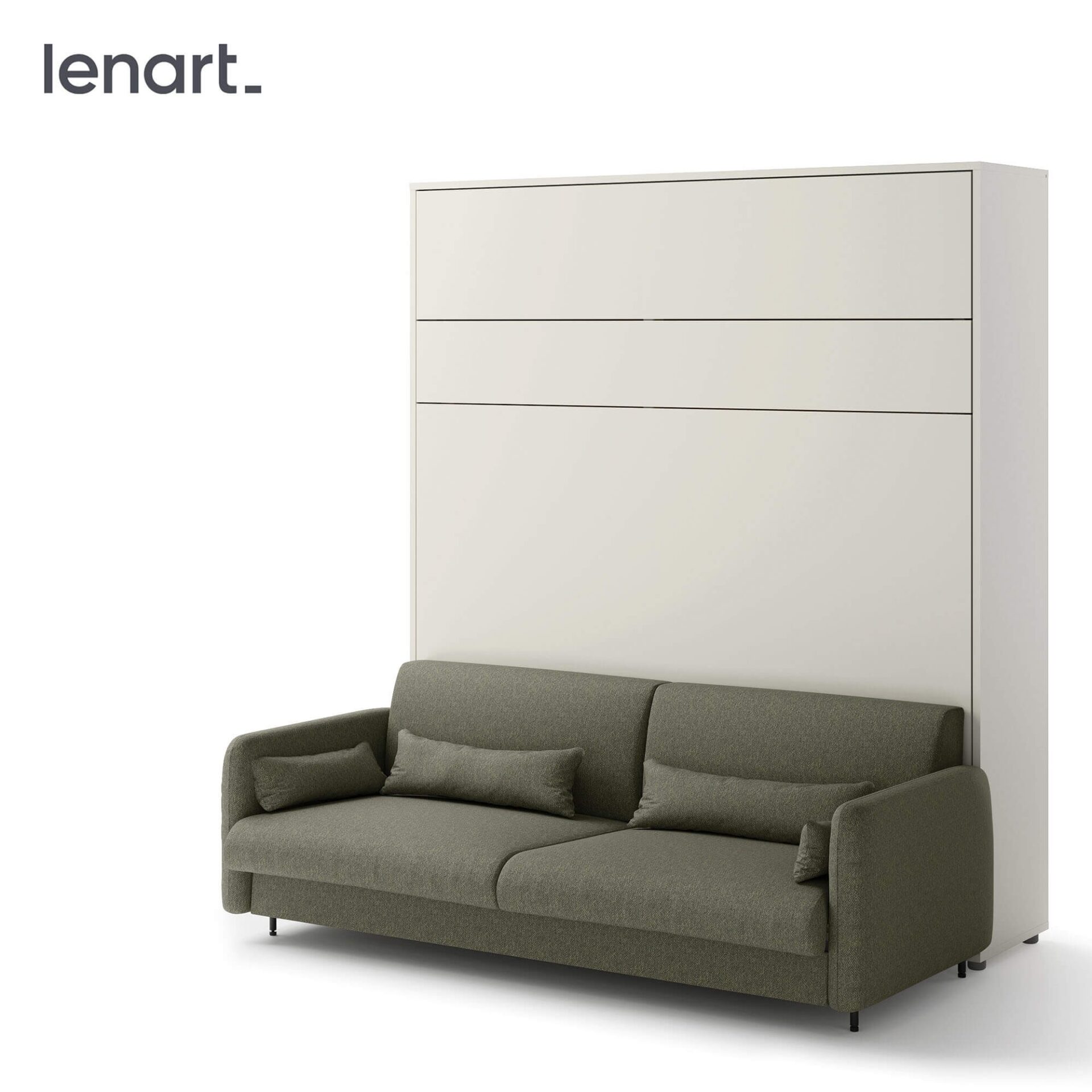 Lovos koncepcija BC-35 - Sofa 180, skirta BC-13 - žalia/pilka priekinė dalis — изображение 6