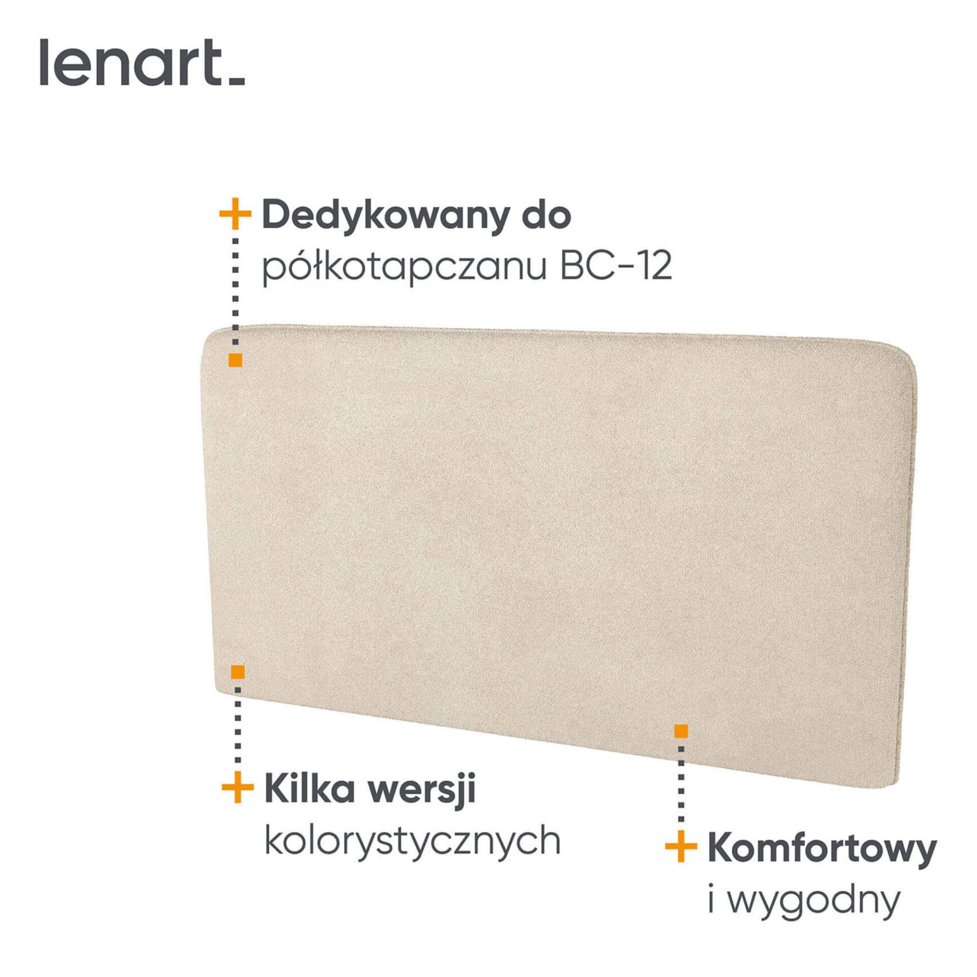 LOVOS KONCEPCIJA BC-17 - minkšta galvos atrama 160, skirta BC-12 - buklė smėlio spalvos PIU 03 - Paveikslėlis 2