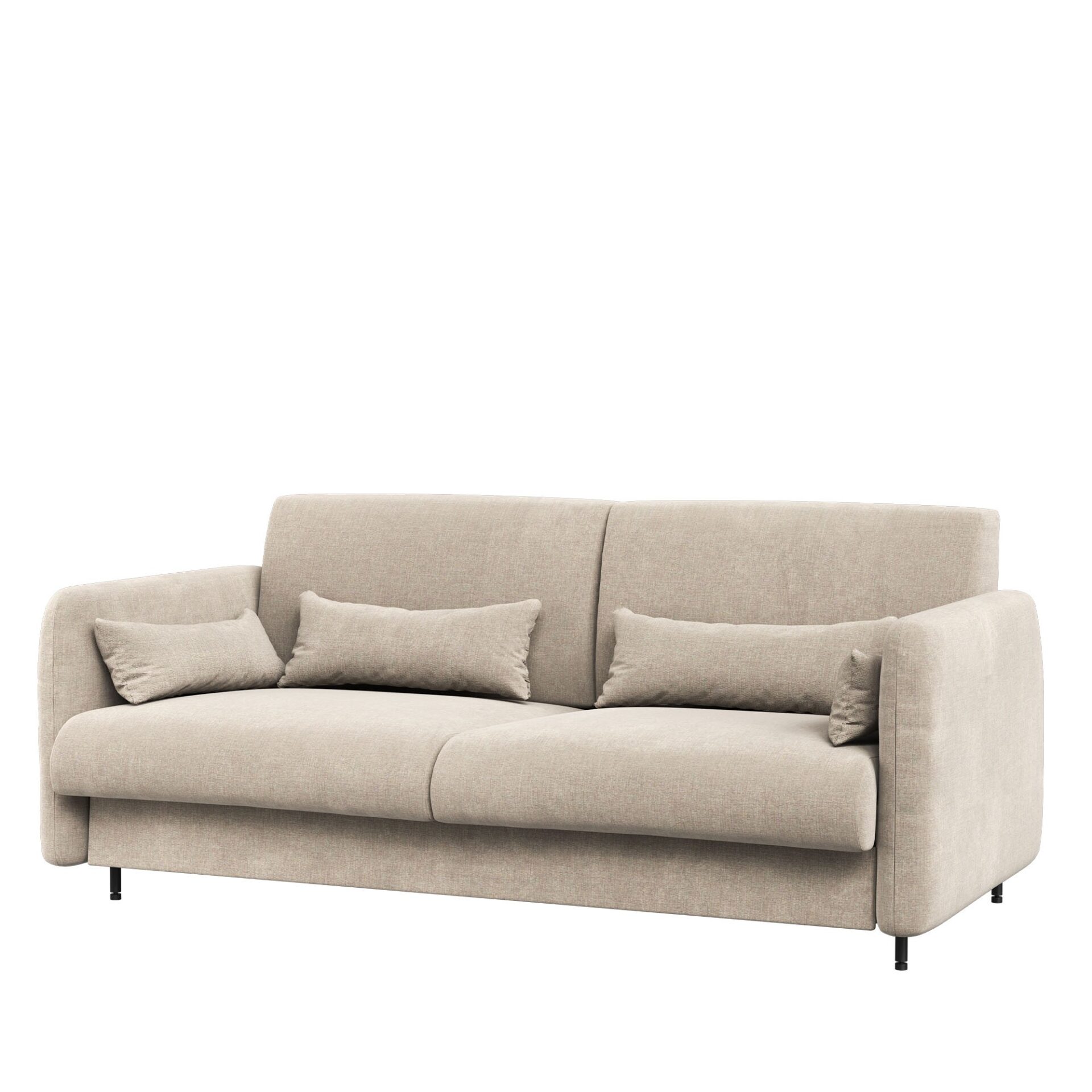 LOVOS KONCEPCIJA BC-19 - Sofa 160, skirta BC-12 - smėlio spalvos ART 82610 / meniško ąžuolo priekis - Paveikslėlis 2