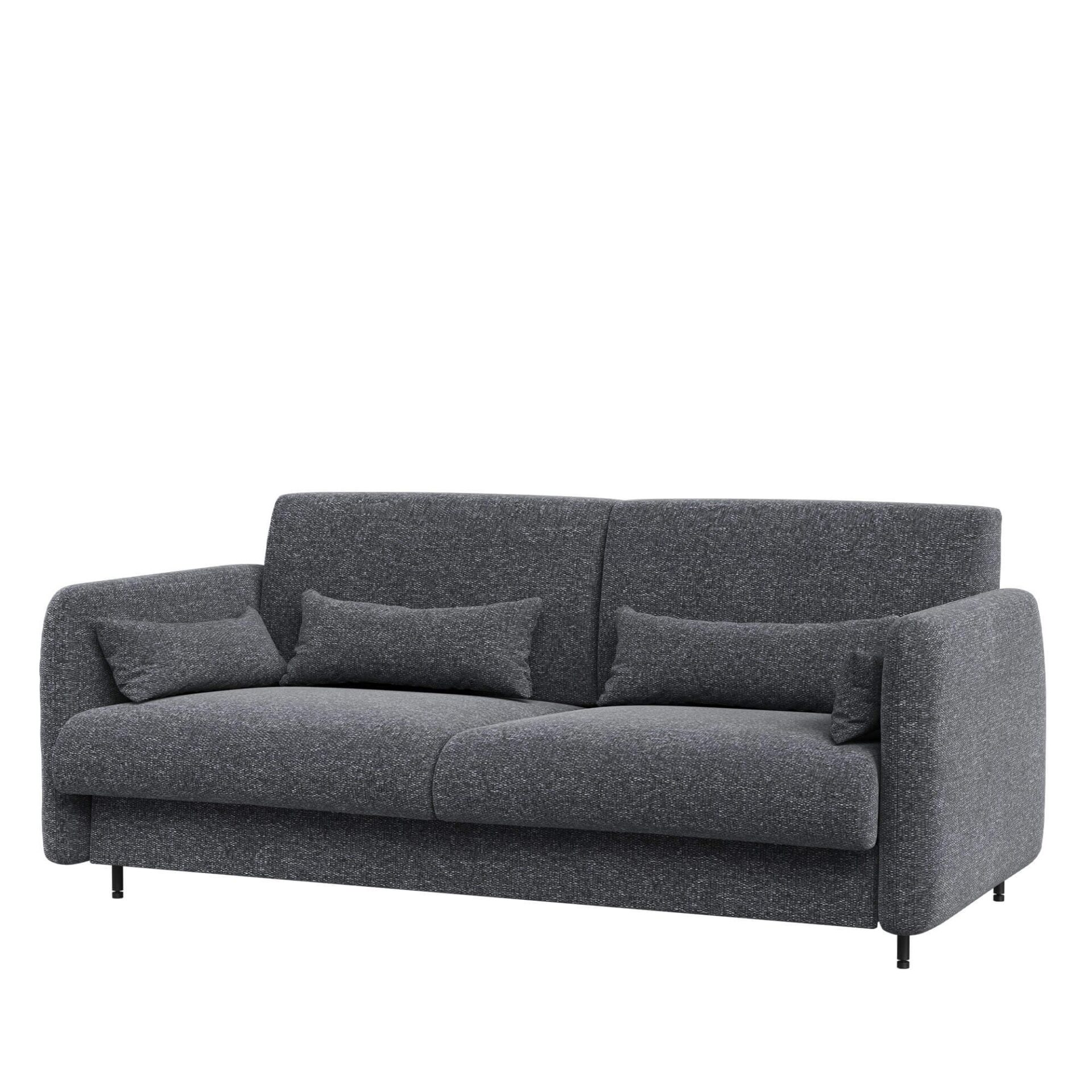 LOVOS KONCEPCIJA BC-19 - Sofa 160, skirta BC-12 - grafito spalvos ART 82630 / baltas blizgus priekis — изображение 2