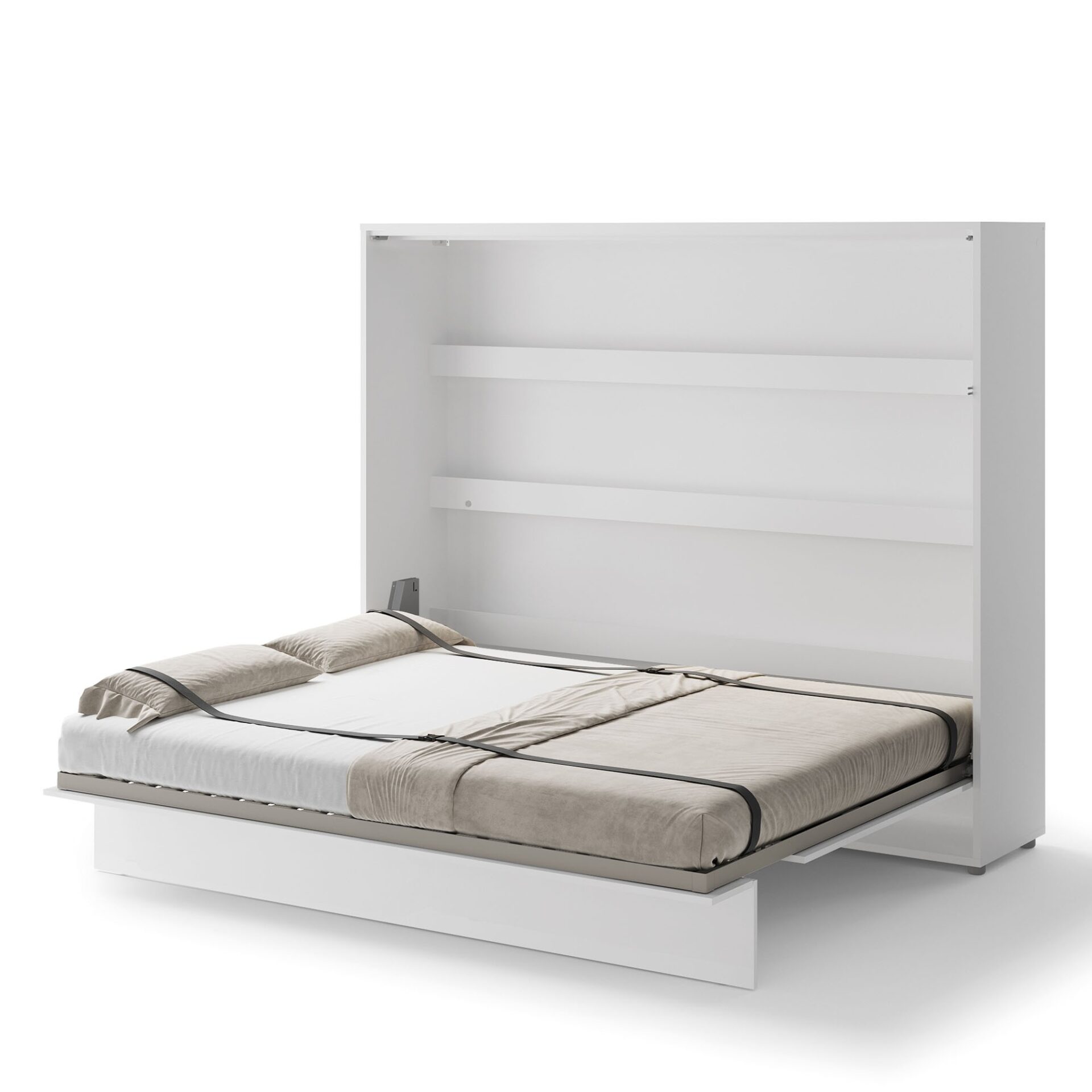 Lovos koncepcija BC-14p - horizontali sieninė lova 160 - balta blizgi - Paveikslėlis 3