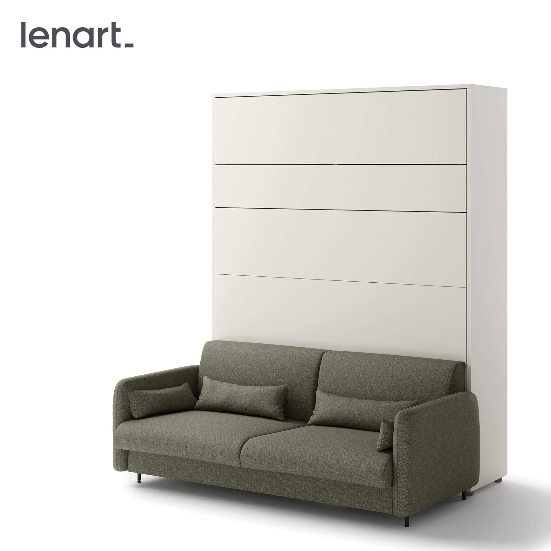 Lovos koncepcija BC-19 - Sofa 160, skirta BC-12 - žalia/dirbtinio ąžuolo fasadas — изображение 3