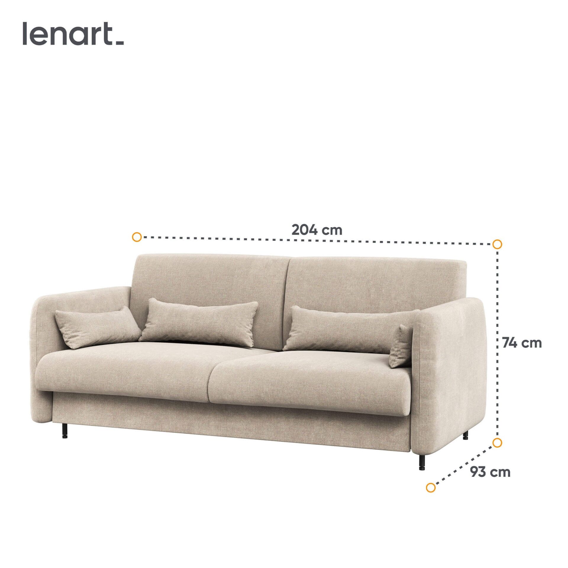 Lovos koncepcija BC-35 - Sofa 180, skirta BC-13 - smėlio/art ąžuolo priekis — изображение 3