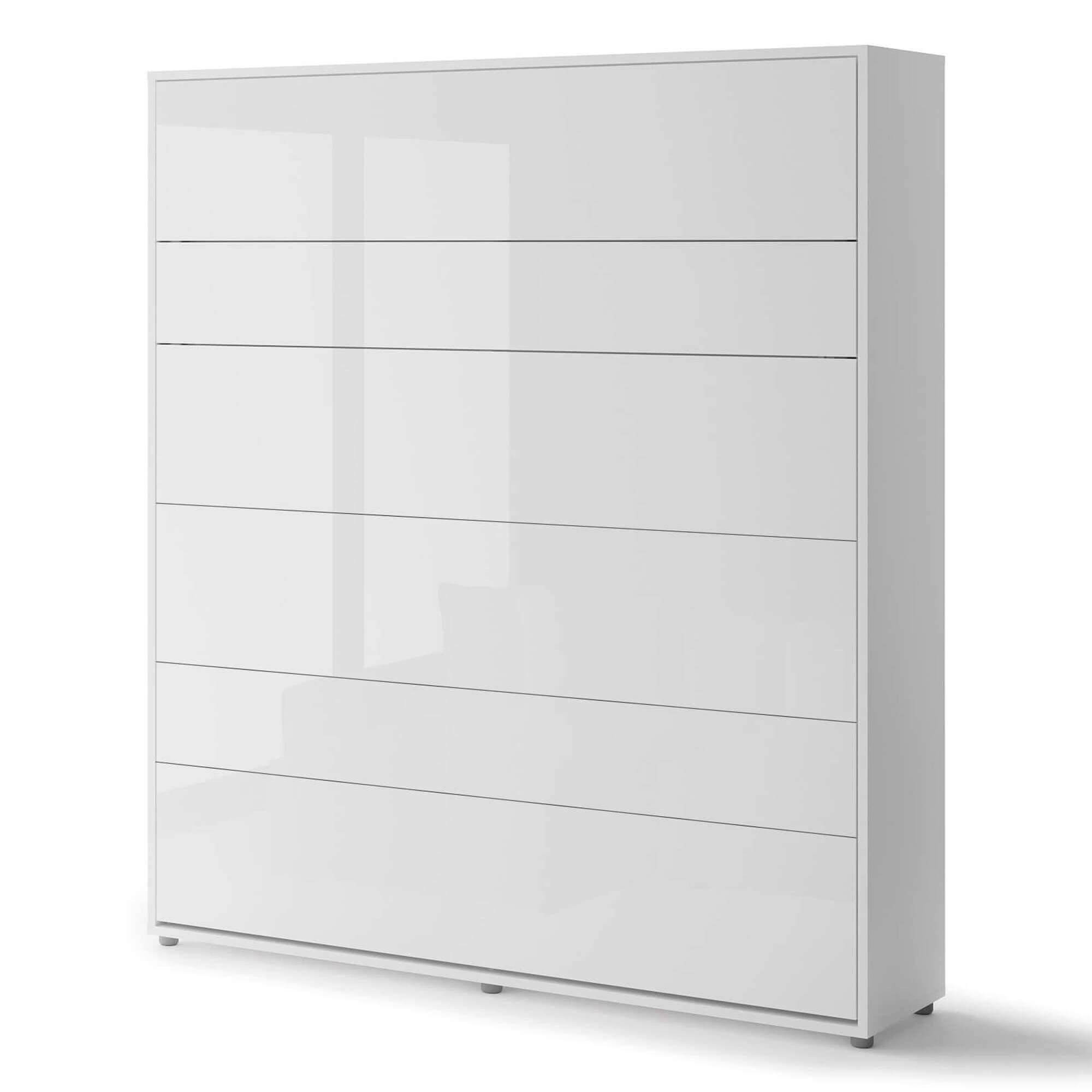 Lovos koncepcija BC-13p - vertikali sieninė lova 180 - balta blizgi - Paveikslėlis 4