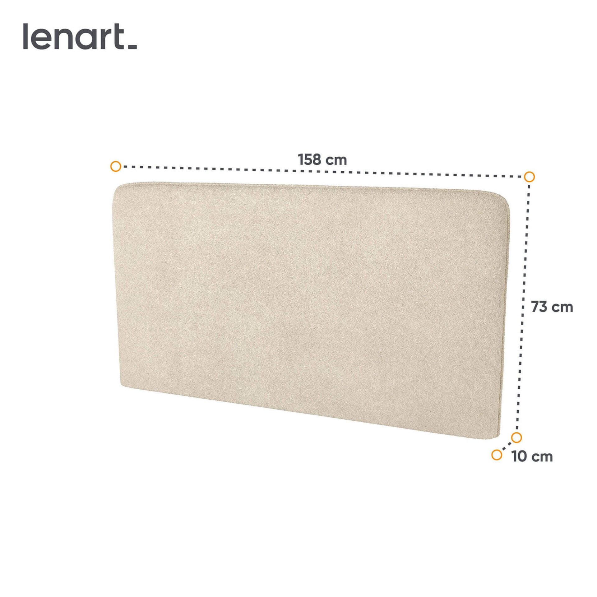 LOVOS KONCEPCIJA BC-17 - minkšta galvos atrama 160, skirta BC-12 - buklė smėlio spalvos PIU 03 - Paveikslėlis 4