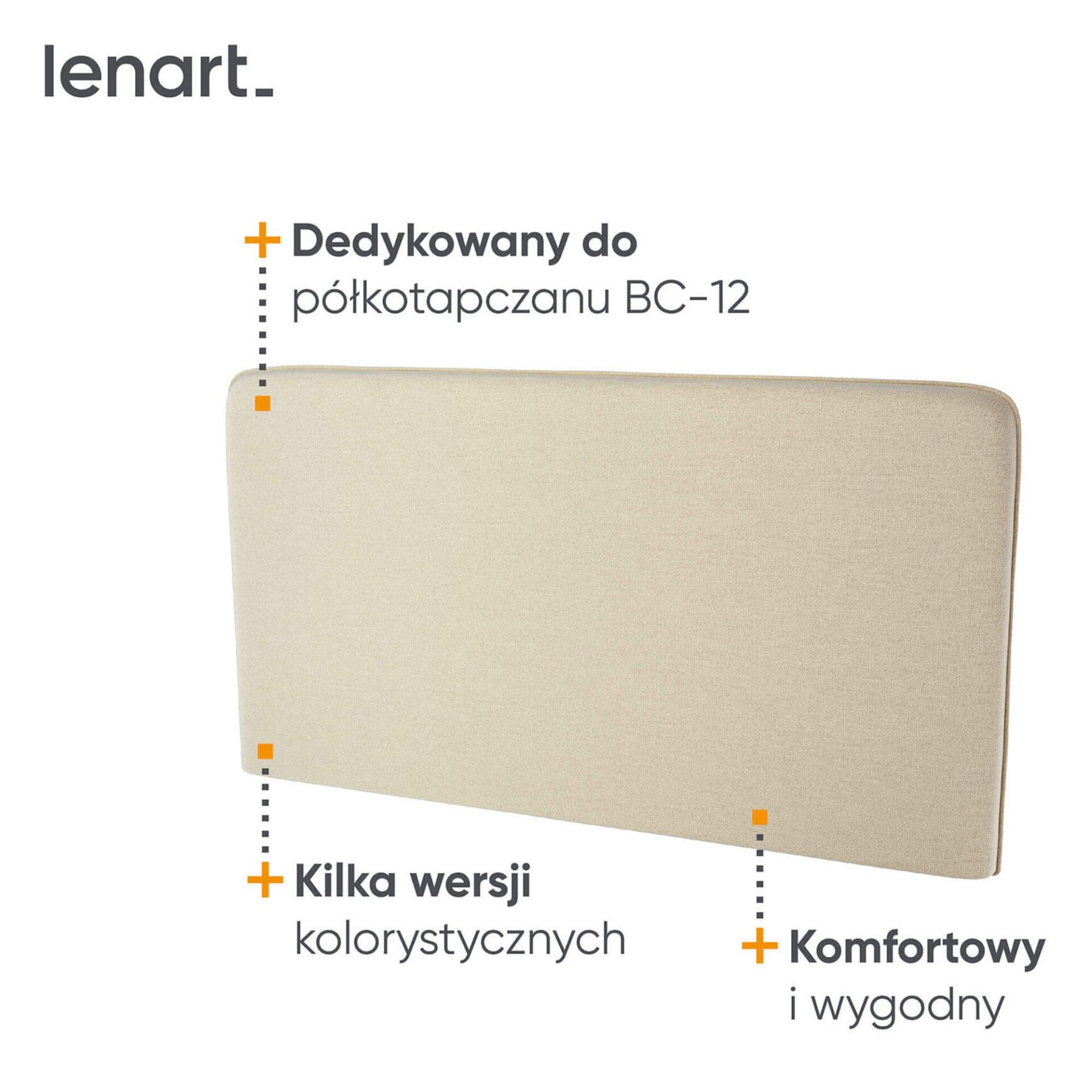 Lovos koncepcija BC-17 - minkšta galvos atrama 160, skirta BC-12 - smėlio spalvos ART 82610 - Paveikslėlis 4