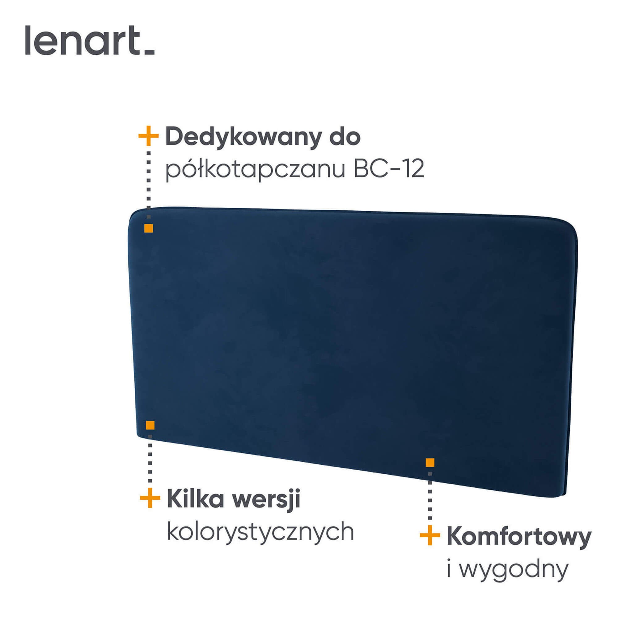 Lovos koncepcija BC-17 - minkšta galvos atrama 160, skirta BC-12 - tamsiai mėlyna SOLO 263 — изображение 4