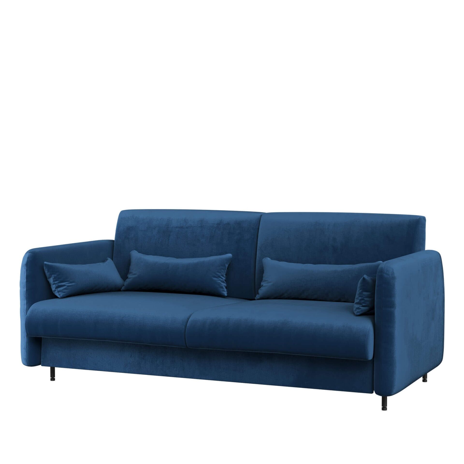 Lovos koncepcija BC-19 - Sofa 160, skirta BC-12 - tamsiai mėlyna SOLO 263 / baltas priekis — изображение 4