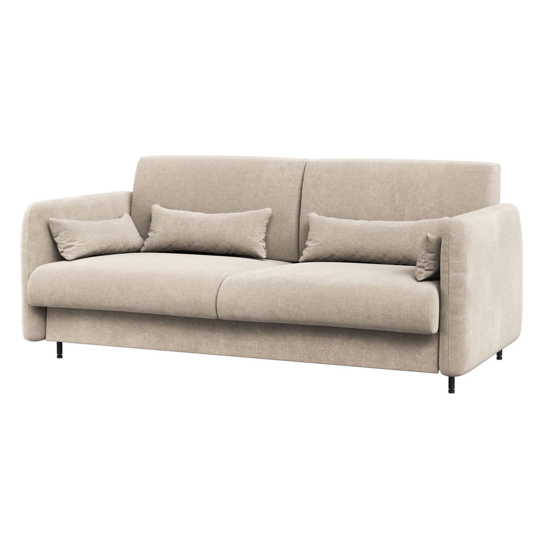 LOVOS KONCEPCIJA BC-18 - Sofa 140, skirta BC-01 - smėlio spalvos ART 82610 / baltas blizgus priekis — изображение 5