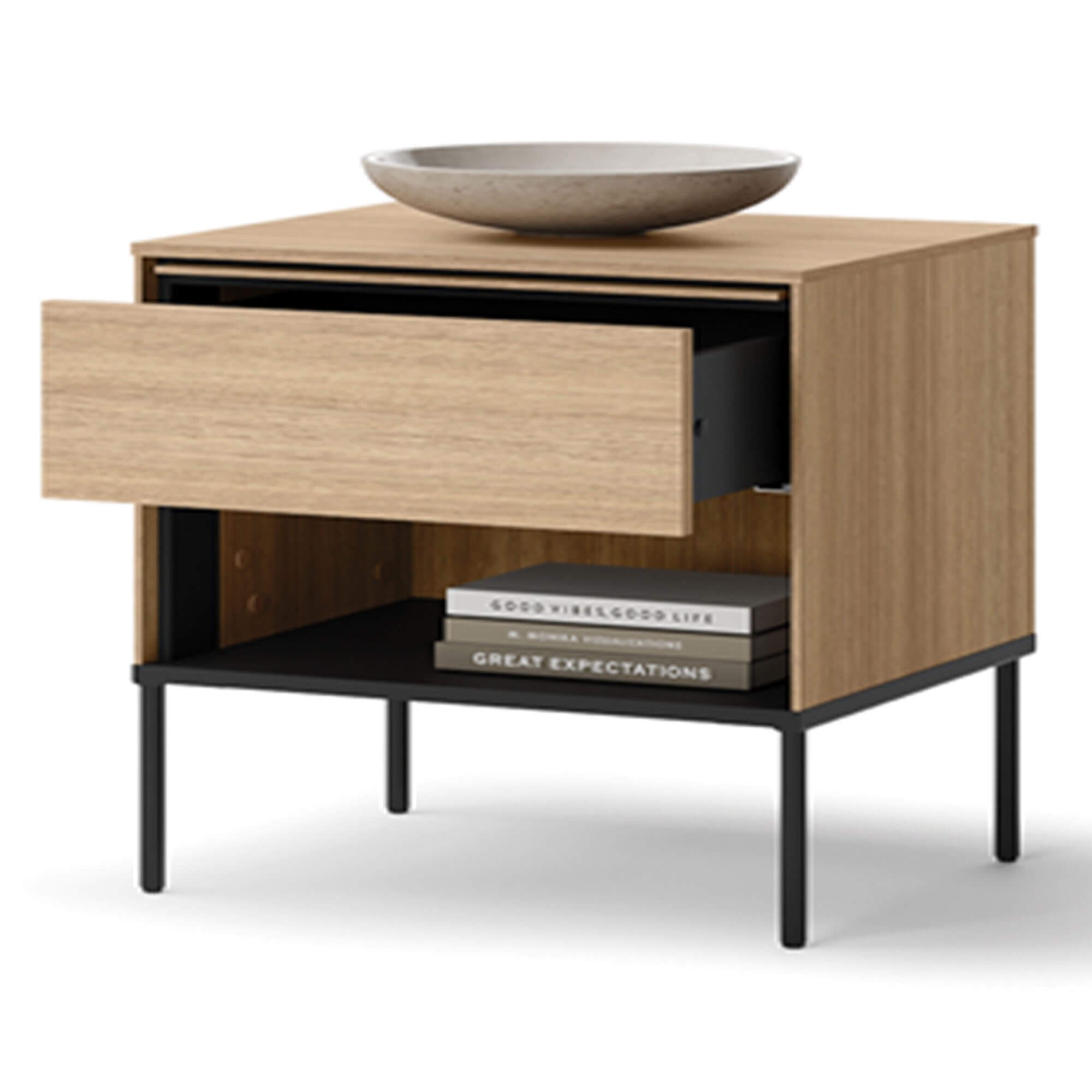 VISSO VI-10 naktinis staliukas | Linijinis ąžuolas — изображение 4