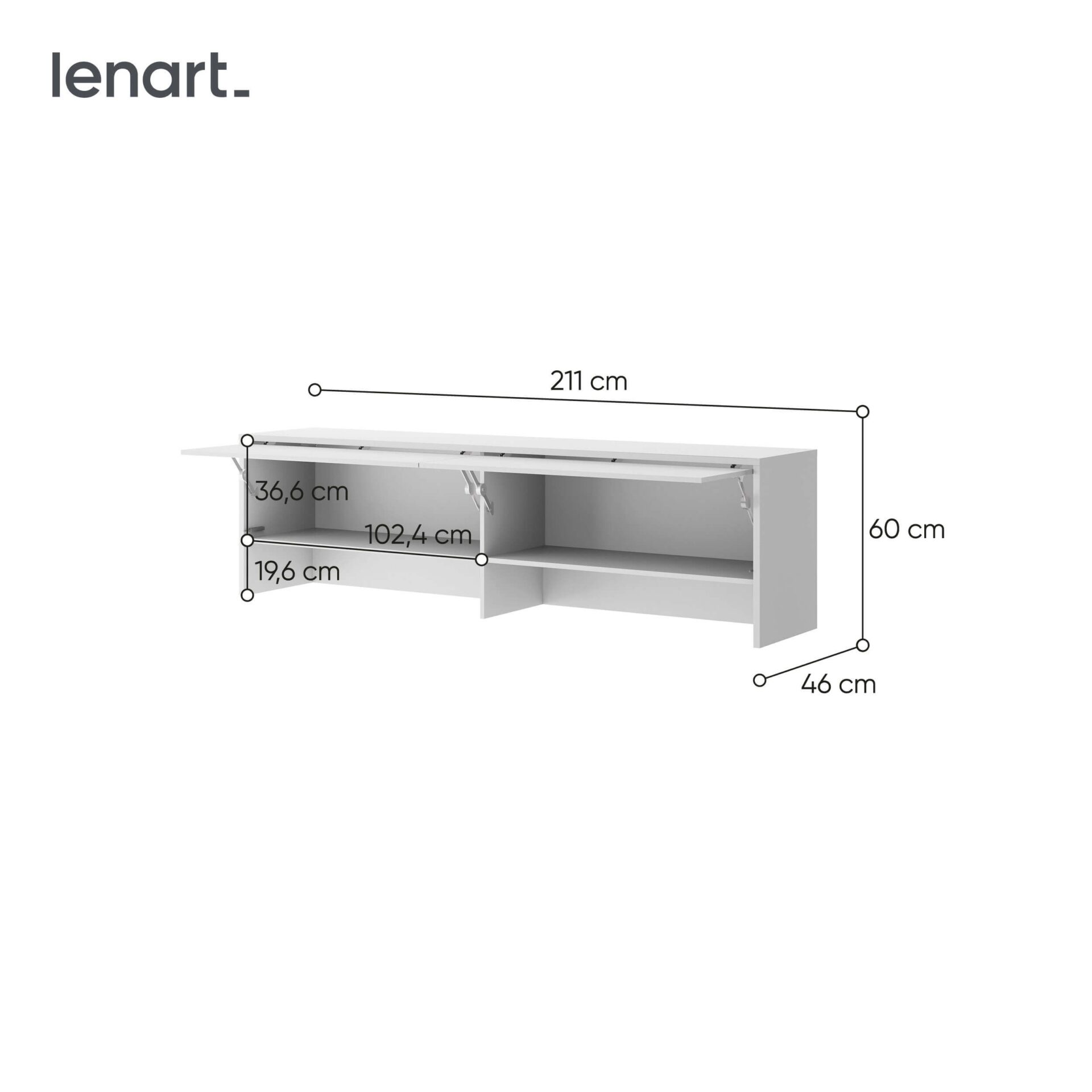 Lovos koncepcija BC-09 - prailginimas BC-04 - balta - Paveikslėlis 6
